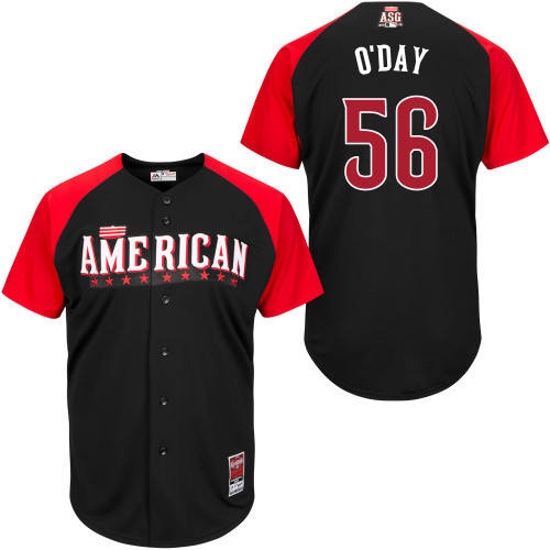 American League Authentic #56 O'Day 2015 All-Star Stitched Jersey